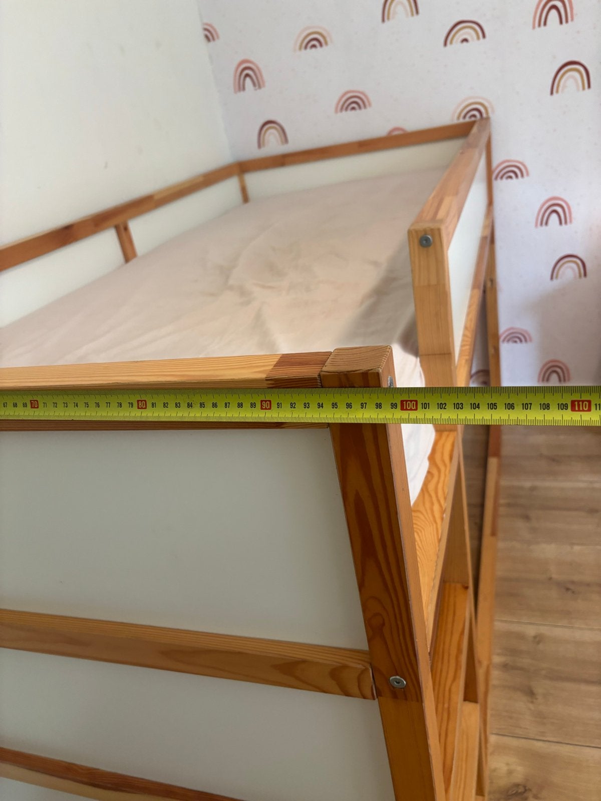 IKEA Kinderbed / Hoogslaper met lattenbodem, Ophalen, 85 tot 100 cm, Gebruikt, Hoogslaper of Stapelbed