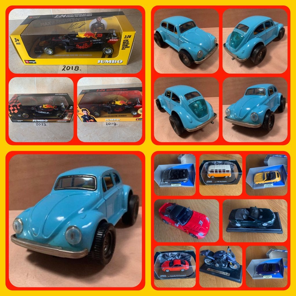 117. Max verstappen auto’s 1: 24 VW Kever  en Model Auto’s, Ophalen of Verzenden, Nieuw, Bburago