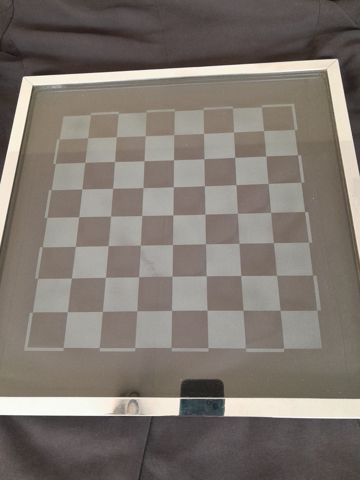 Uniek glazen design schaakbord 40x40 cm., Hobby en Vrije tijd, Ophalen, Nieuw