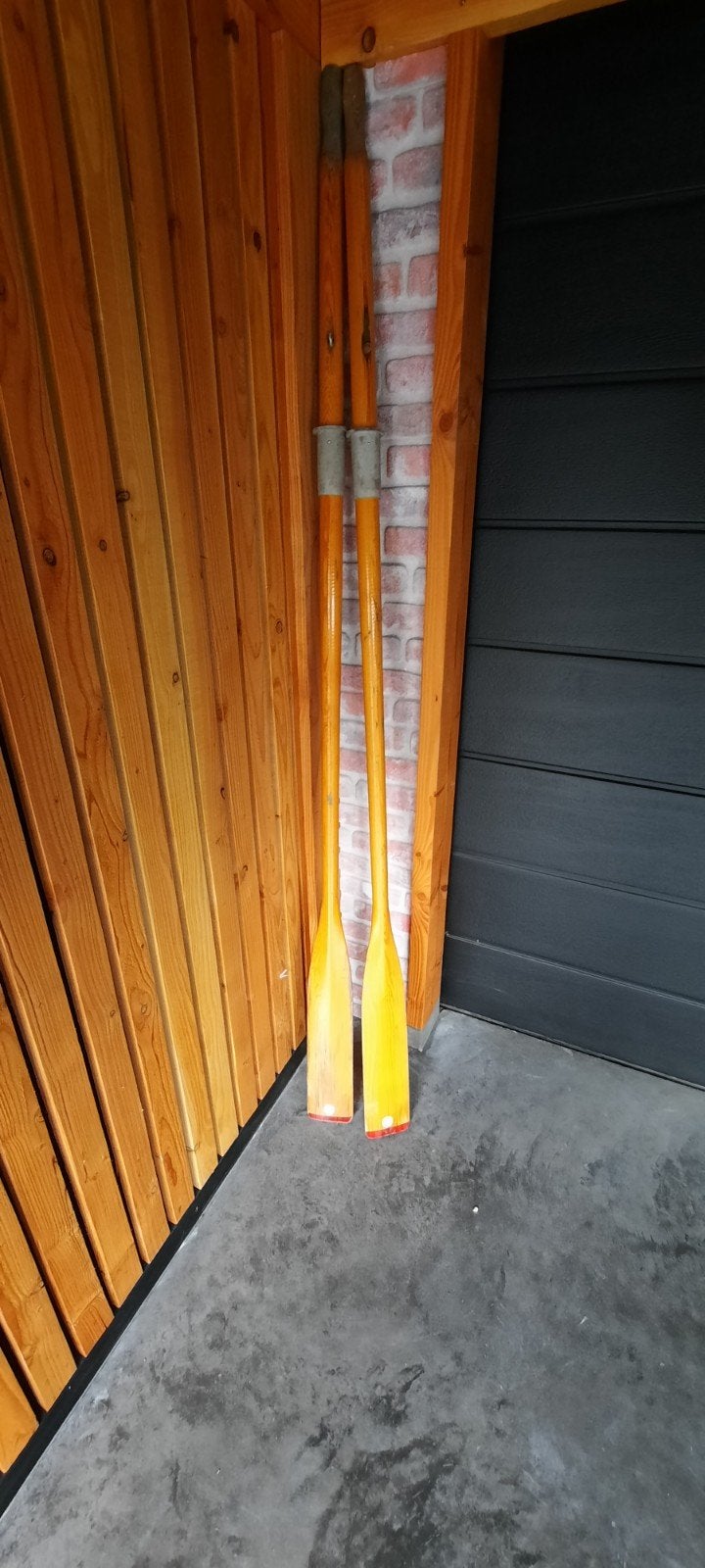 Houten roeispanen - 210cm lang, Watersport en Boten, Ophalen, Gebruikt