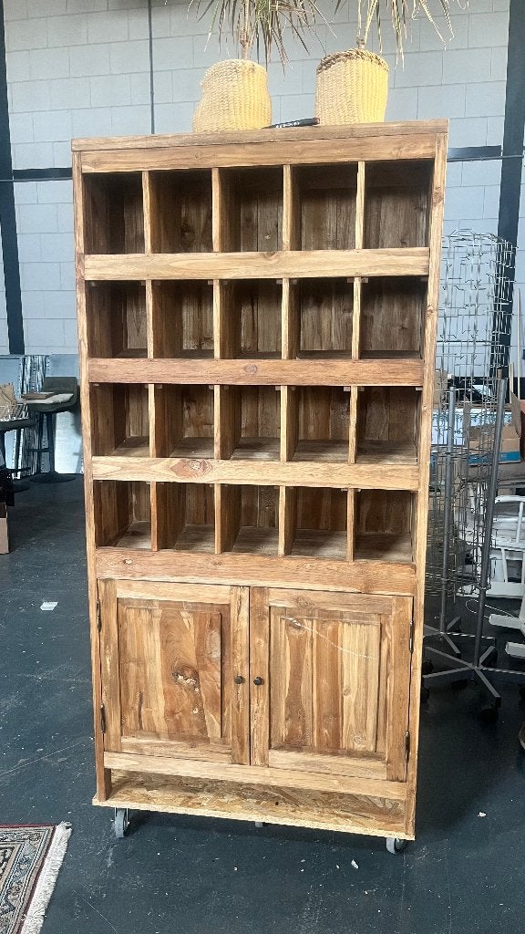Landelijke kast, Huis en Inrichting, Kasten | Buffetkasten, Ophalen, Met deur(en), Teakhout, 50 tot 100 cm