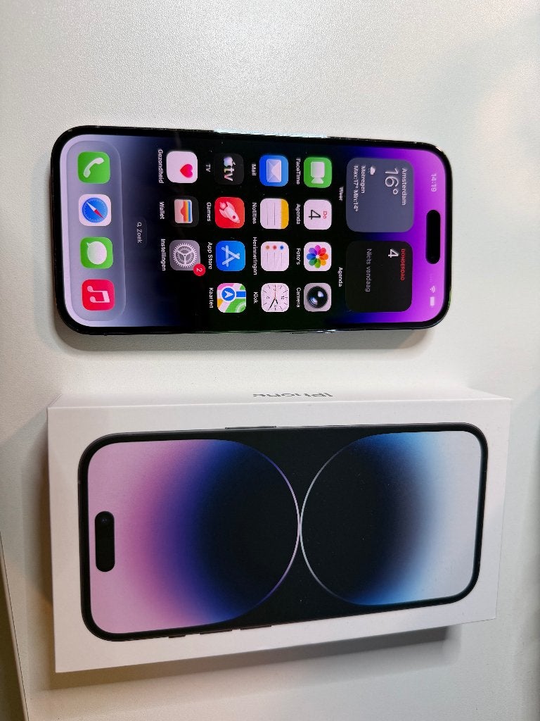 iPhone 14 Pro Deep Purple - 128GB, 80 %, Paars, Ophalen of Verzenden, Zonder simlock