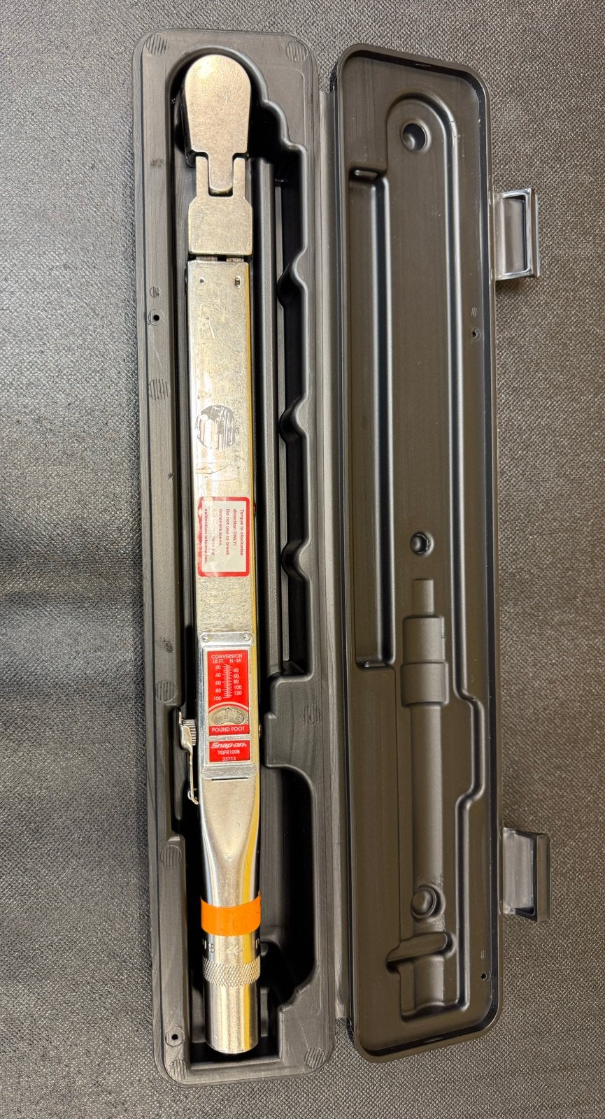 Snap-on TQFR100B momentsleutel 3/8 100 ft lb, Verzenden, Gebruikt