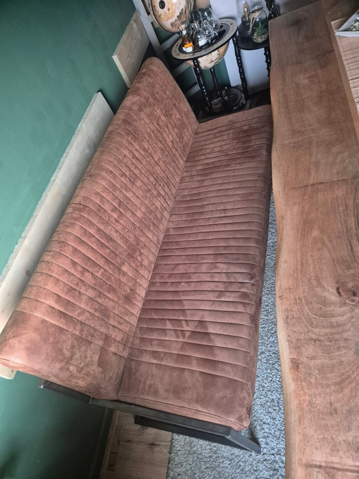 stijlvolle eetkamer bank 150 cm, Huis en Inrichting, Banken | Bankstellen, 150 tot 200 cm, Tweepersoons, 75 tot 100 cm, Ophalen of Verzenden