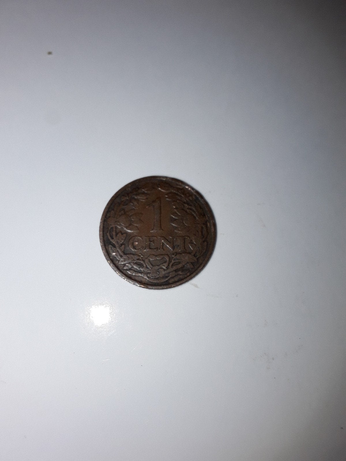 1 cent 1928, Ophalen of Verzenden, Koningin Wilhelmina, 1 cent, Losse munt