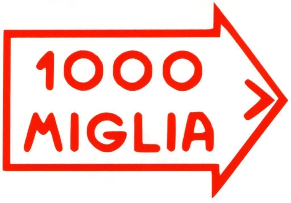 1000 Miglia sticker #4, Verzenden