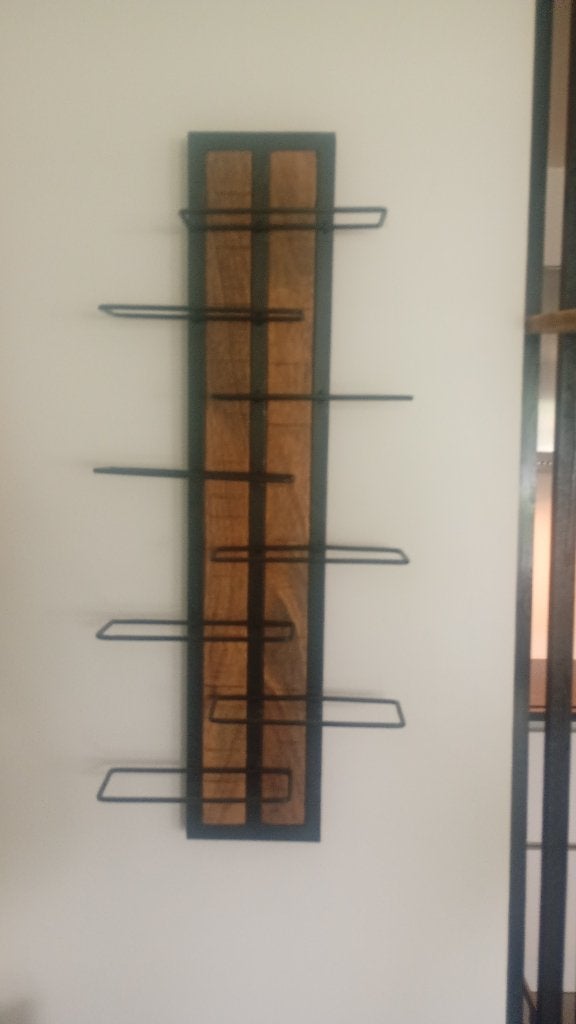 Wijnrek 83x16.5 cm, Ophalen, 5 tot 15 flessen, Zo goed als nieuw, Metaal