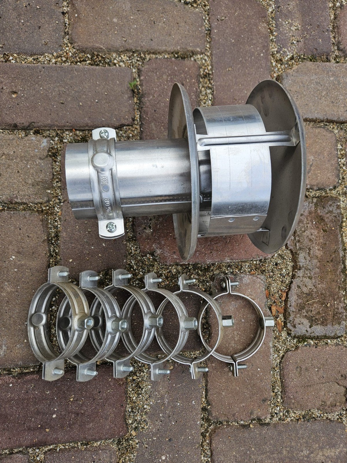 Rookgasafvoer 80 mm, Ophalen of Verzenden, 60 tot 150 cm, Cv-ketel of Combi-ketel