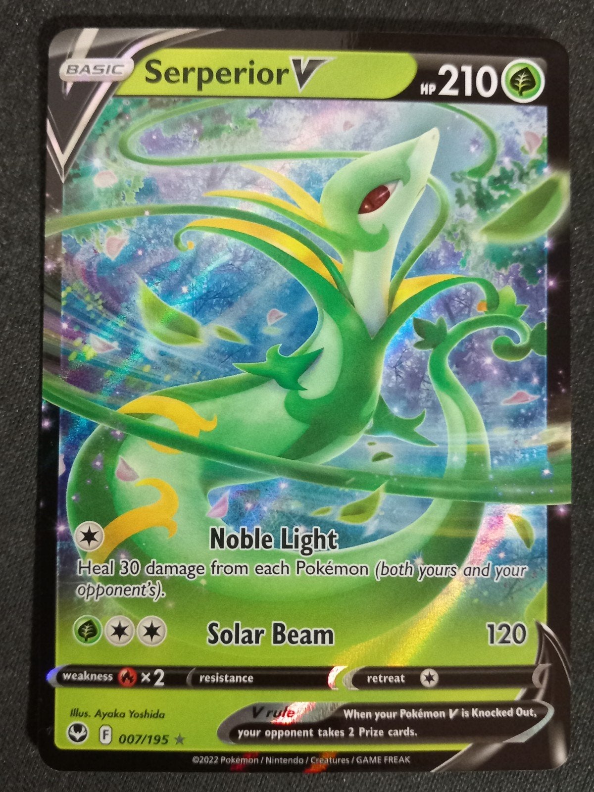 Serperior V 007/195 Silver Tempest Ultra Rare NM, Verzenden, Zo goed als nieuw, Losse kaart, Foil