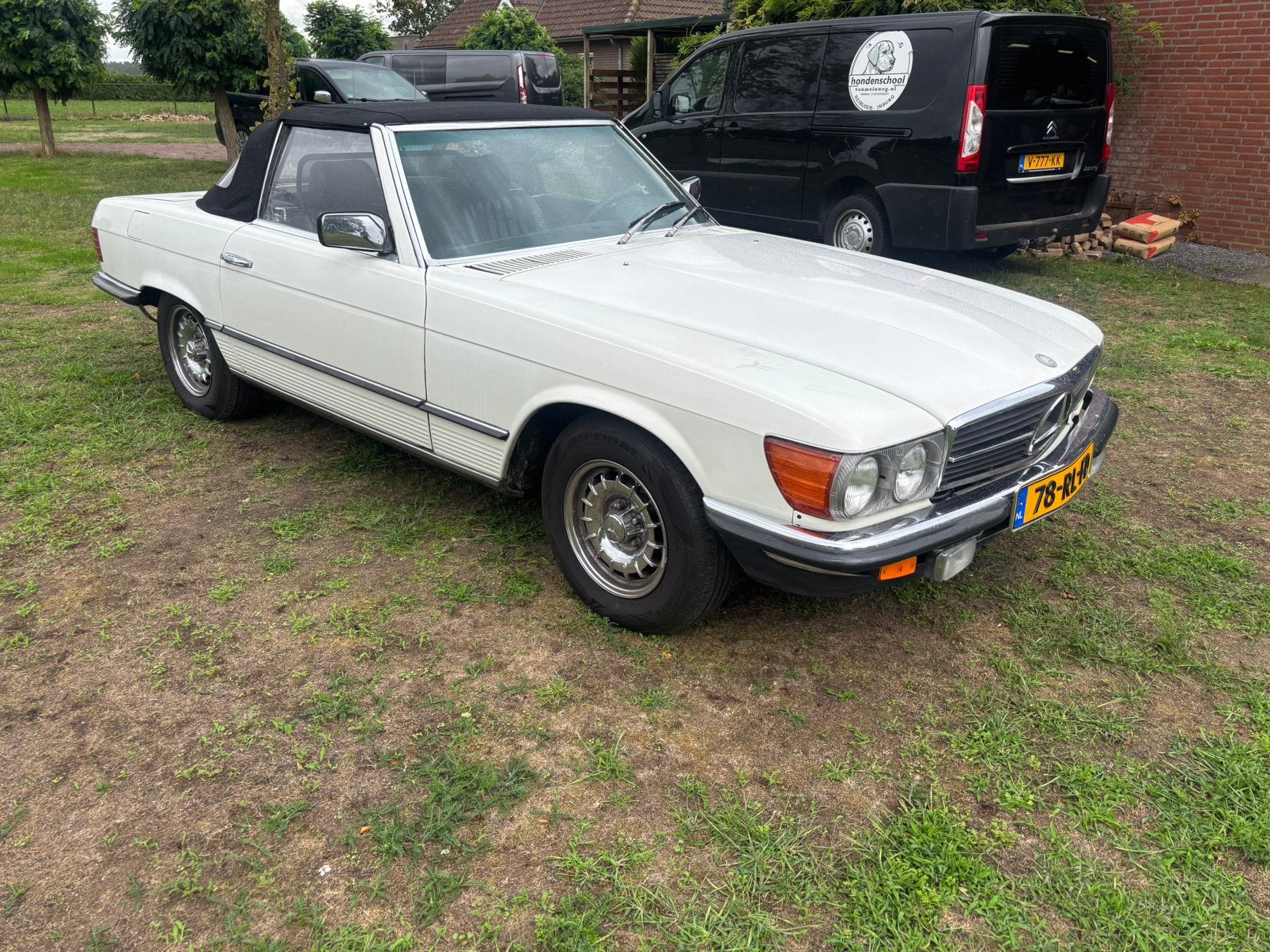 Mercedes-Benz SL 2.7 280 SL AUT 1983 Wit, Auto's, Automaat, Achterwielaandrijving, Zwart, Cabriolet