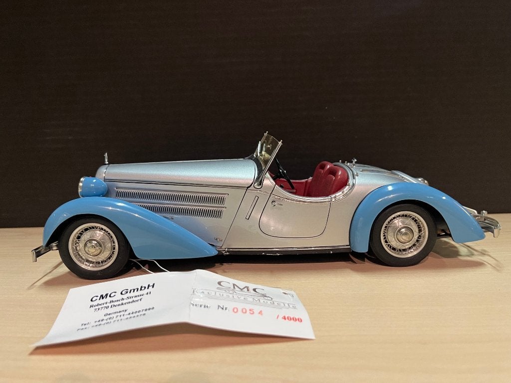 CMC Audi Front 225 Roadster Blauw/zilver, Ophalen of Verzenden, Nieuw, Auto, Overige merken