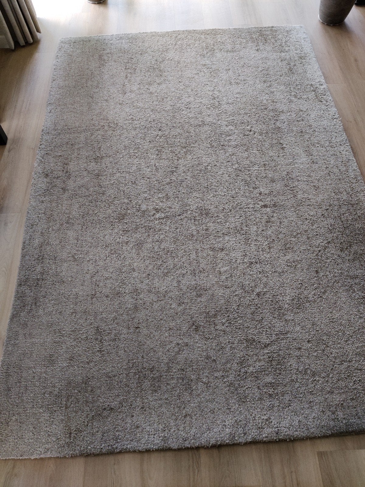 Wollen vloerkleed 295x195 cm in goede staat, Ophalen, Gebruikt, 200 cm of meer, Grijs