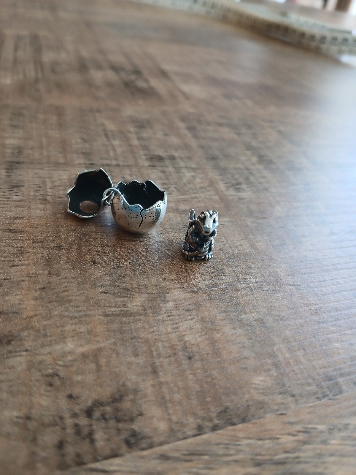 Zilver 925 bedel draak en ei Faerybeads. Babydraak, Sieraden, Tassen en Uiterlijk, Ophalen of Verzenden, Zo goed als nieuw, Zilver