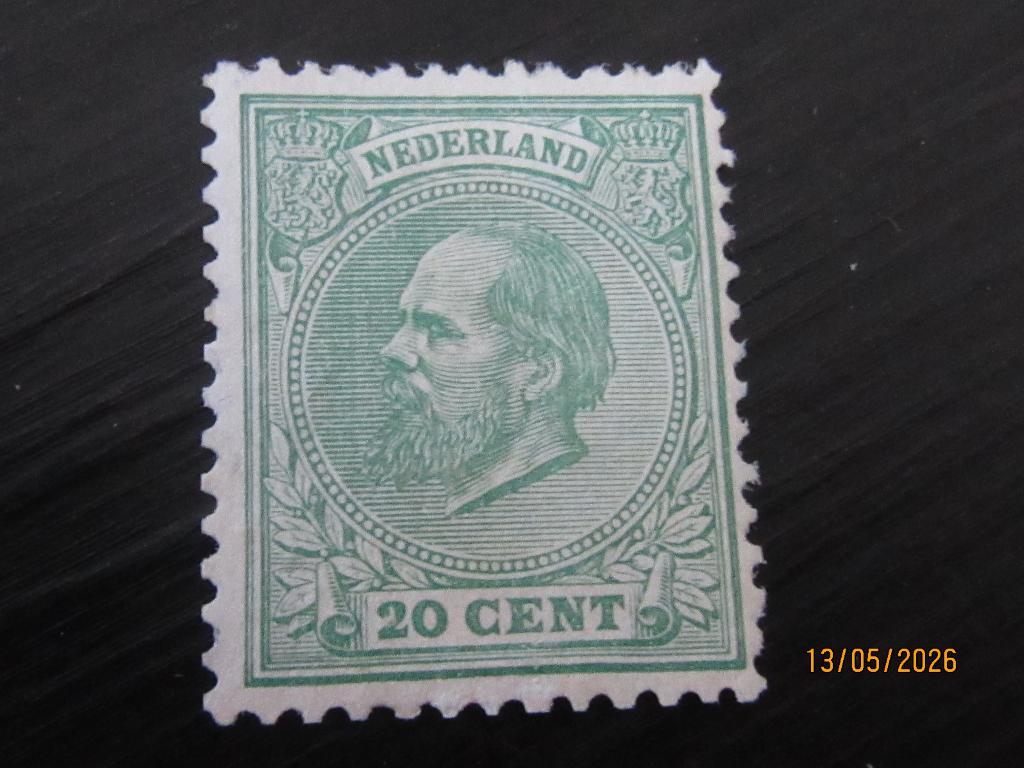 Nico Nederland 24 (X) Ongebruikt met plakker 1872, Postzegels en Munten, Postzegels | Nederland, Ophalen of Verzenden, T/m 1940