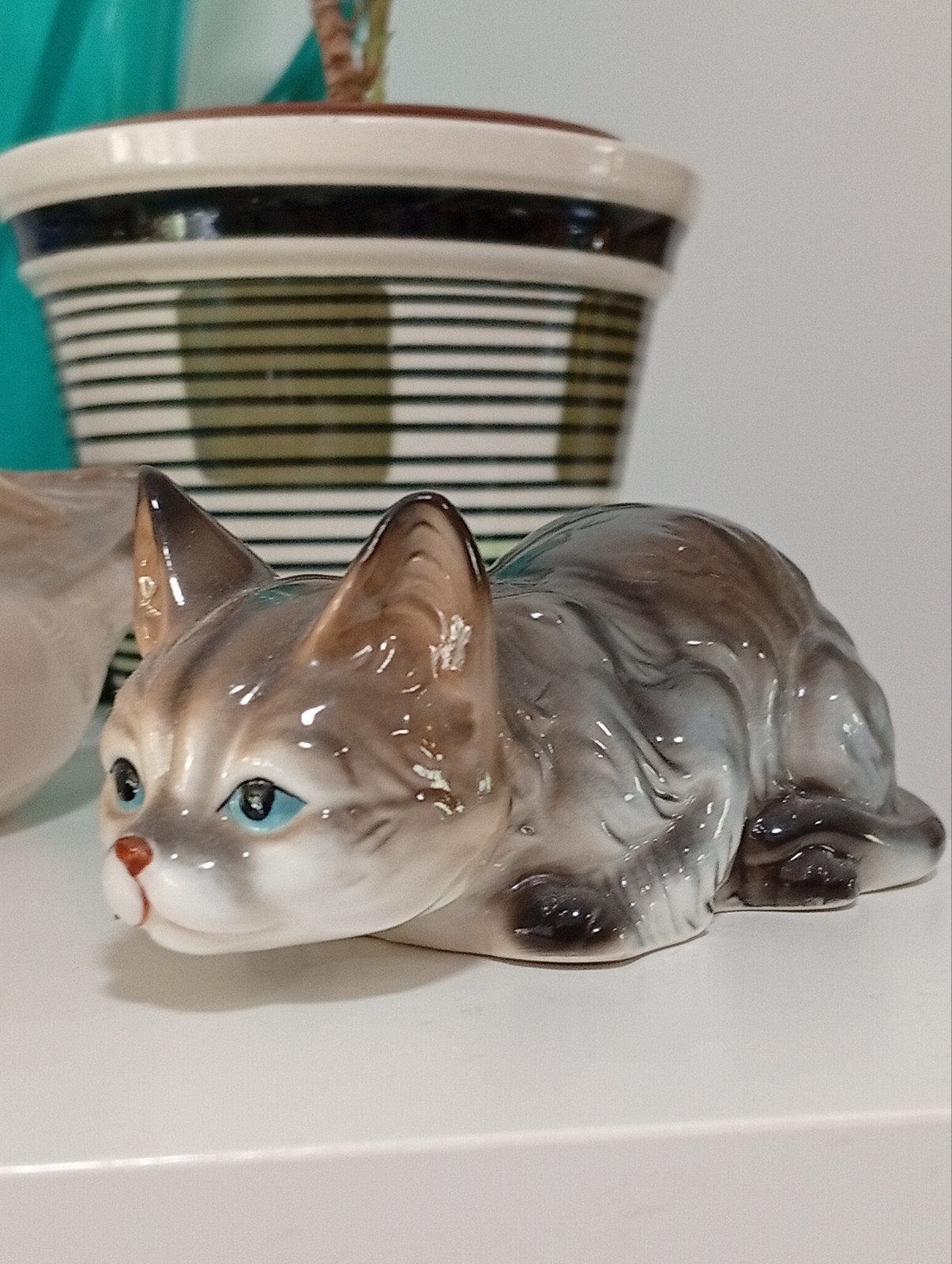 Bone China Taiwan kat, Ophalen of Verzenden, Zo goed als nieuw, Dier