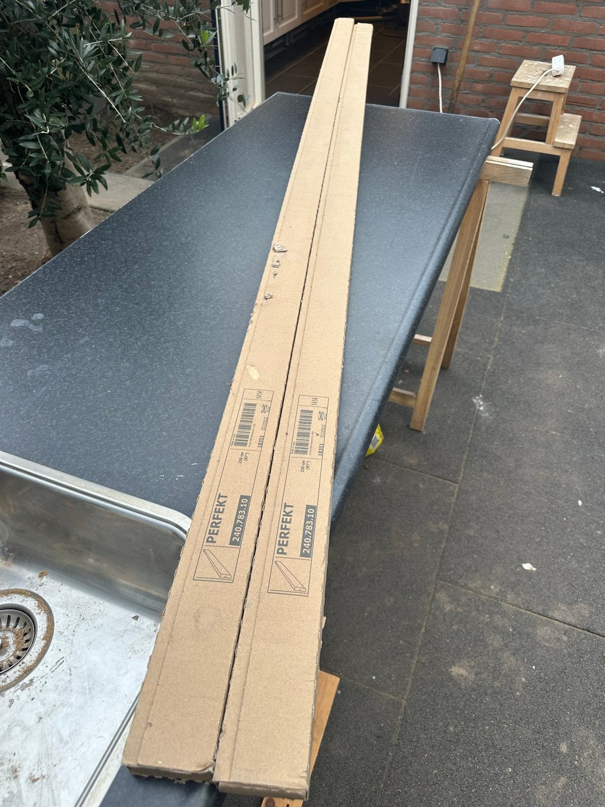 IKEA PERFEKT Sierlijst/Kranslijst 220 cm, Ophalen of Verzenden, Mdf, 200 tot 250 cm, Lijsten