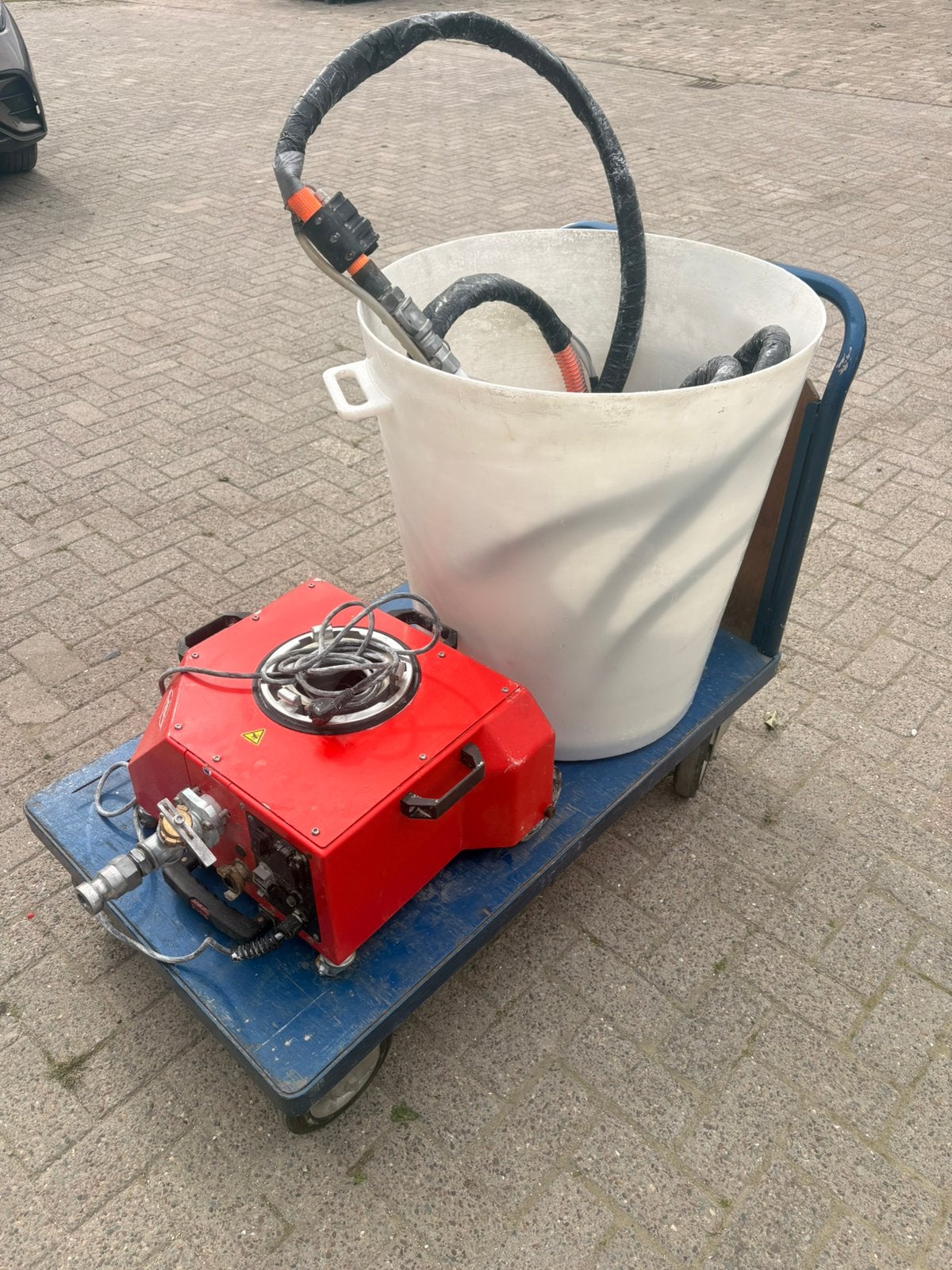 Stuctrolley / gipsspuitmachine 230v, Doe-het-zelf en Verbouw, Ophalen, Gebruikt