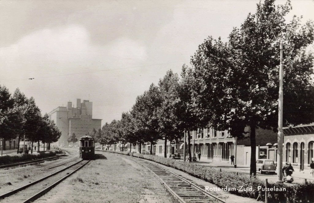 Rotterdam Zuid Putselaan met tram RTM ZR1470, Ophalen, 1960 tot 1980, Ongelopen, Zuid-Holland