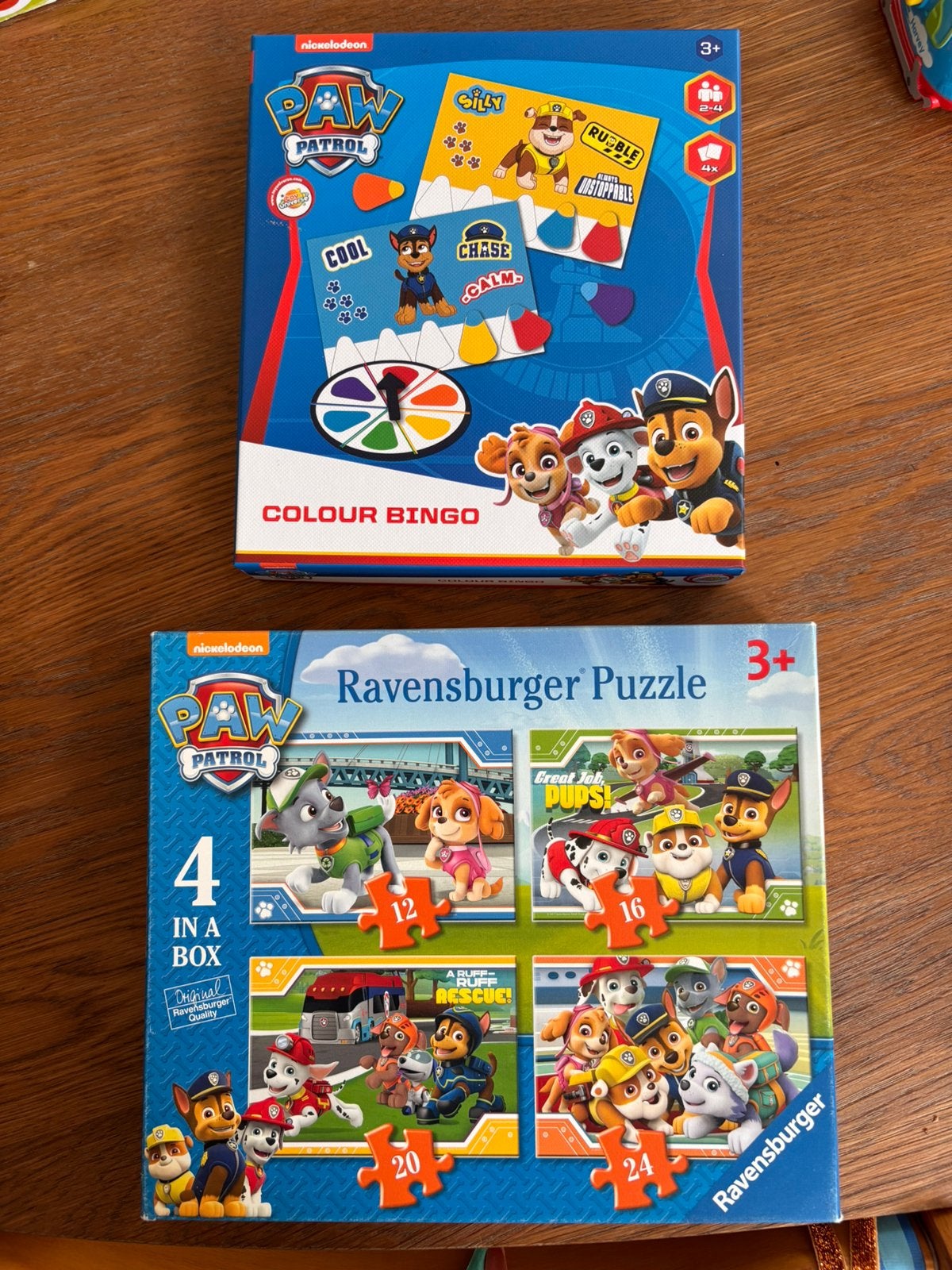 Paw patrol puzzel en kleurenbingo, Ophalen, 10 tot 50 stukjes, Zo goed als nieuw, 2 tot 4 jaar