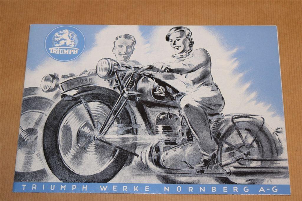 Zeldzame folder/catalogus Triumph - 1936 !!, Ophalen of Verzenden, Zo goed als nieuw