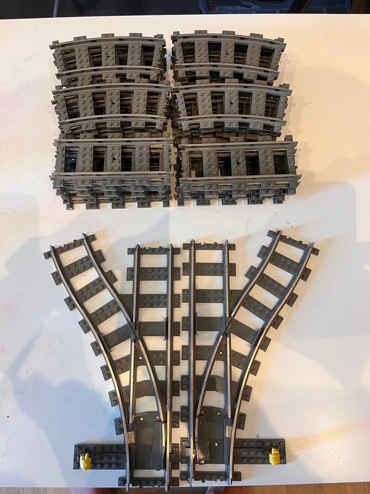 Lego 9 volt rails 4515, 4520 en 4531, Ophalen of Verzenden, Gebruikt