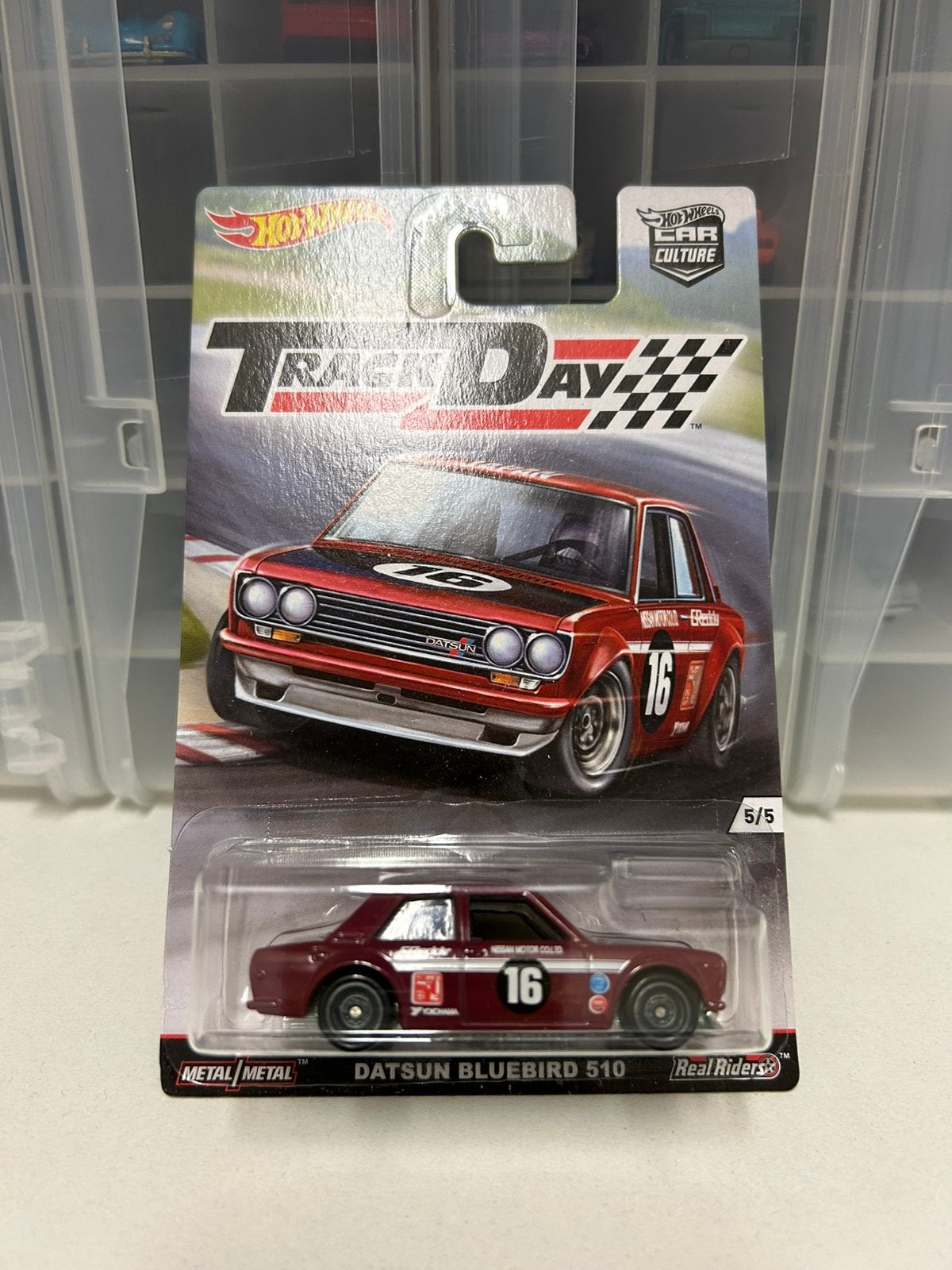Hot Wheels Track Day, Datsun Bluebird 510, Hotwheels, Ophalen of Verzenden, Zo goed als nieuw, Auto