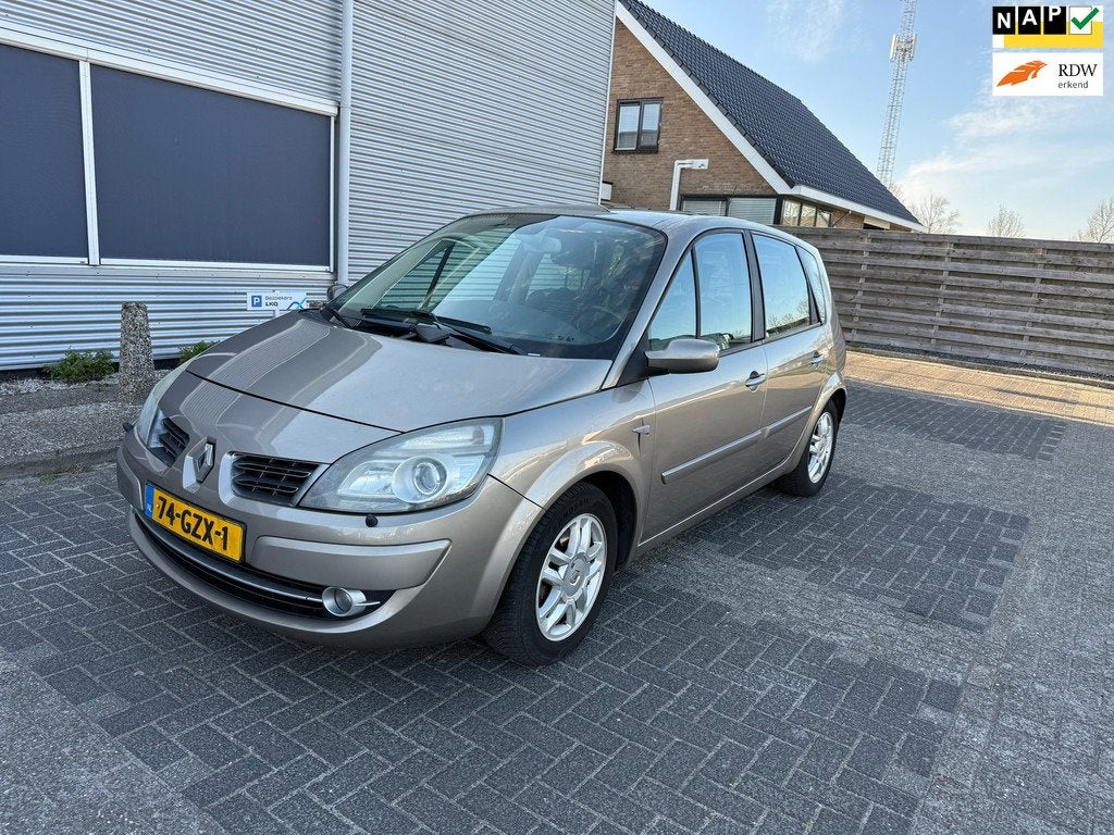 Renault Scénic 2.0-16V Tech Line NAV.+ Clima Bj:2008 NAP!, 1998 cc, 135 pk, Gebruikt, Parkeersensor