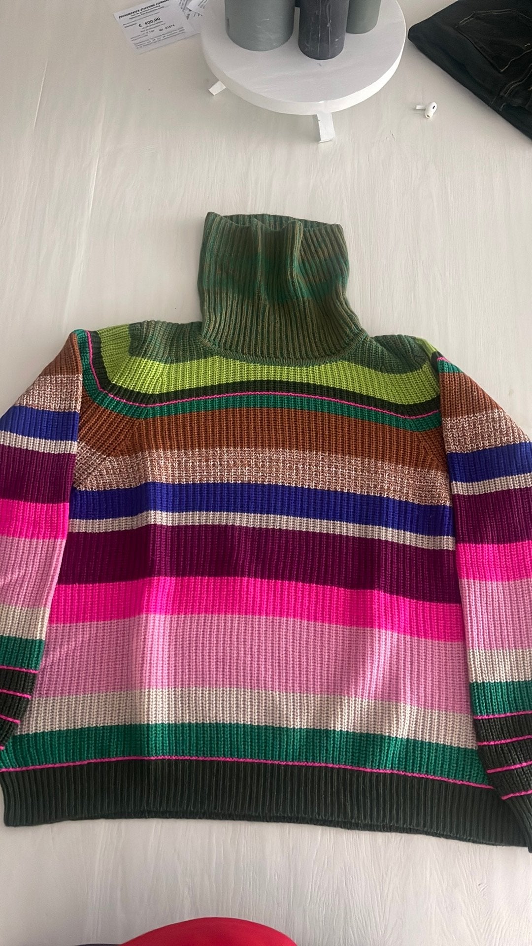 Olily kleurrijke coltrui, Ophalen of Verzenden, Zo goed als nieuw, Maat 42/44 (L), Meerkleurig