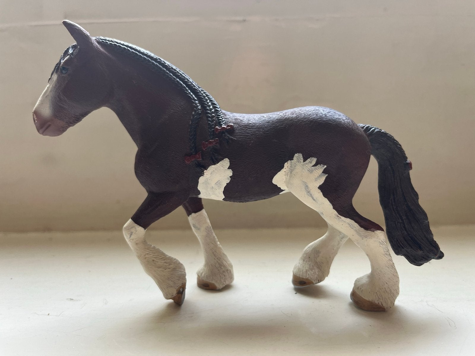 Schleich Shire Paard met deken, Ophalen of Verzenden, Zo goed als nieuw