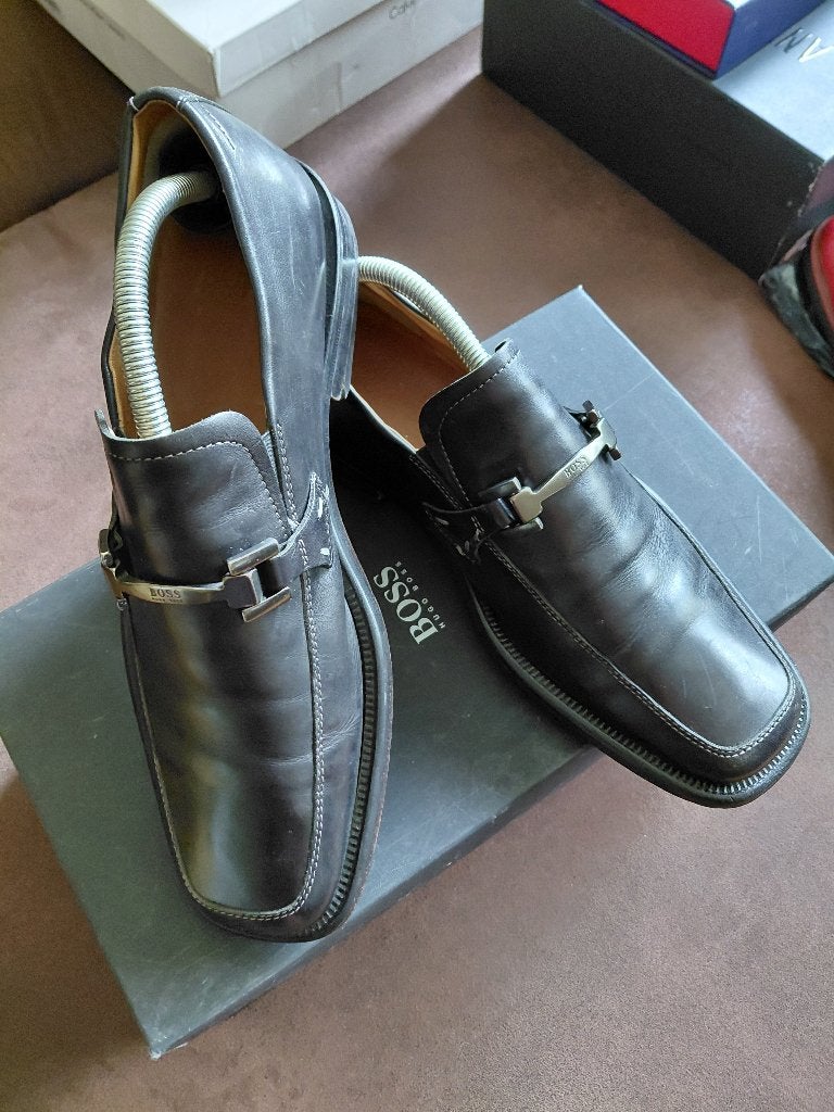 Mocassins Hugo Boss  maat: USA 7, EU 41, Kleding | Heren, Schoenen, Zo goed als nieuw, Zwart, Ophalen of Verzenden