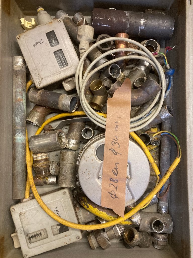koper fitwerk, Ophalen, Gebruikt, Koper of Messing