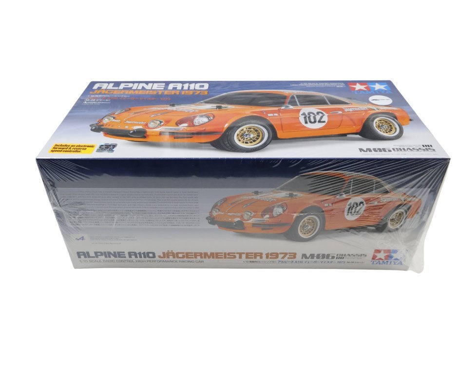 Tamiya 58708 1/10 R/C Alpine A110 Jägermeister M-06, Elektro, Nieuw, Ophalen of Verzenden, Schaal 1:10