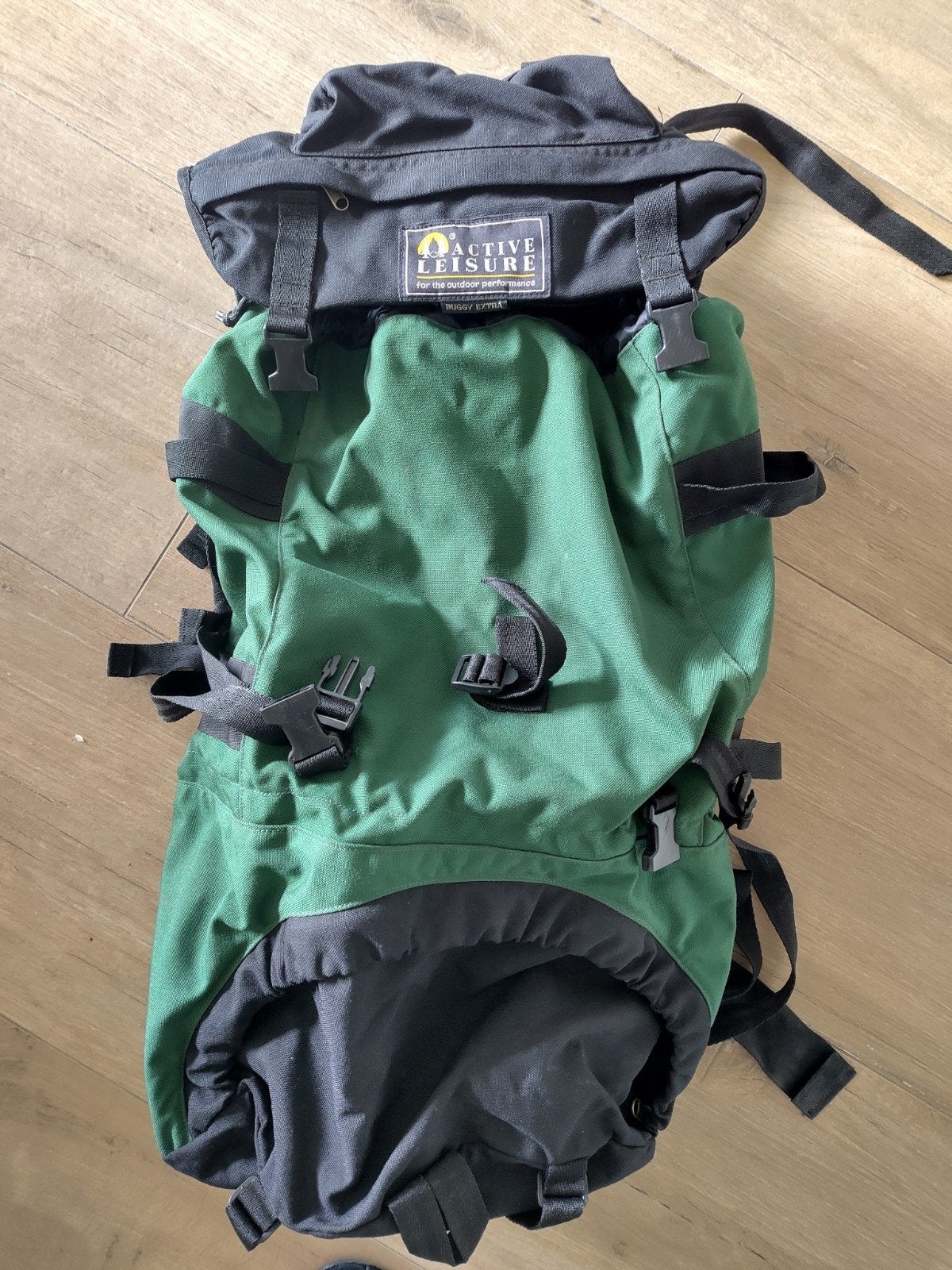 Active Leisure Buggy Extra Trekkingrugzak 60-70L Groen-Zwart, Ophalen of Verzenden, Gebruikt, Rugzak