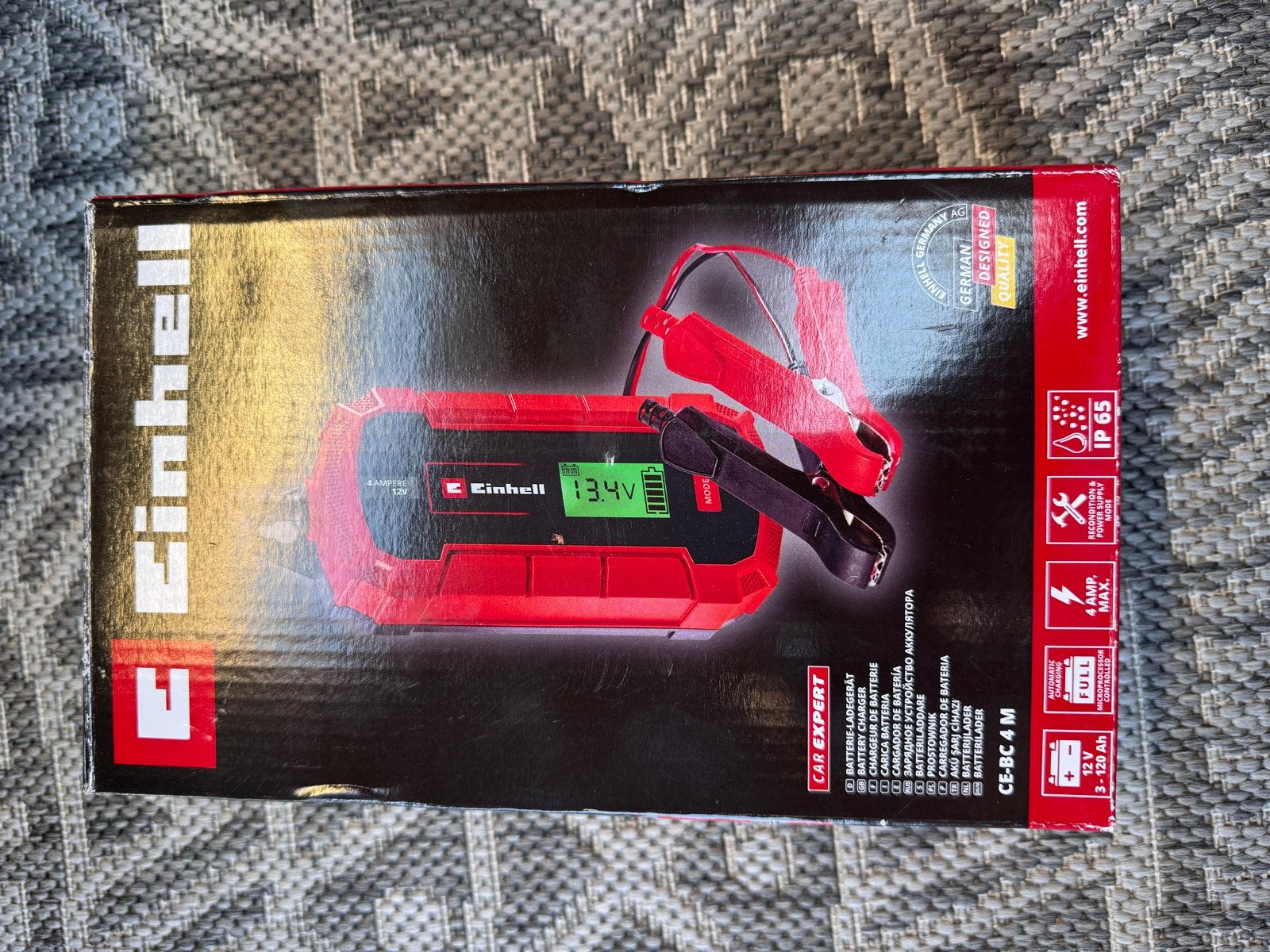 Einhell CE-BC 4 M acculader - Hagelnieuw in doos, Ophalen of Verzenden, Nieuw