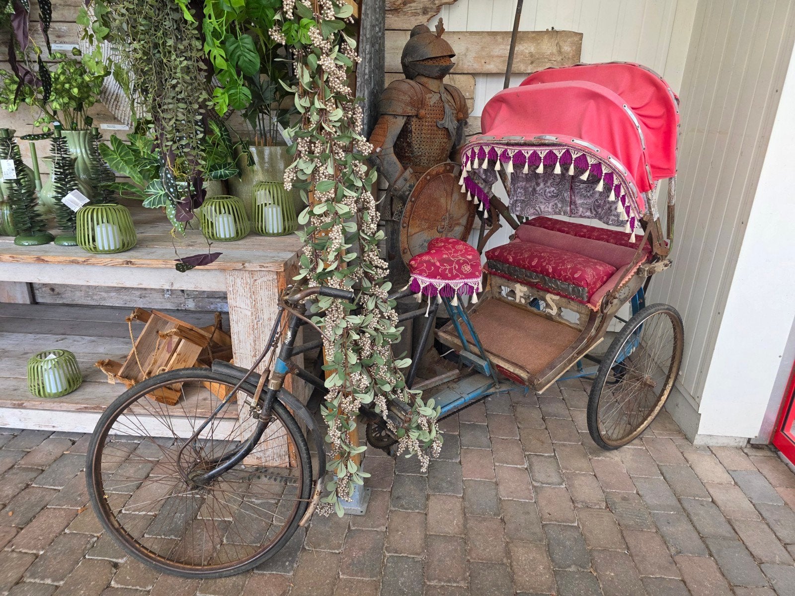 Unieke Decoratieve Riksja fiets - Oosterse Sfeer, Antiek en Kunst, Ophalen
