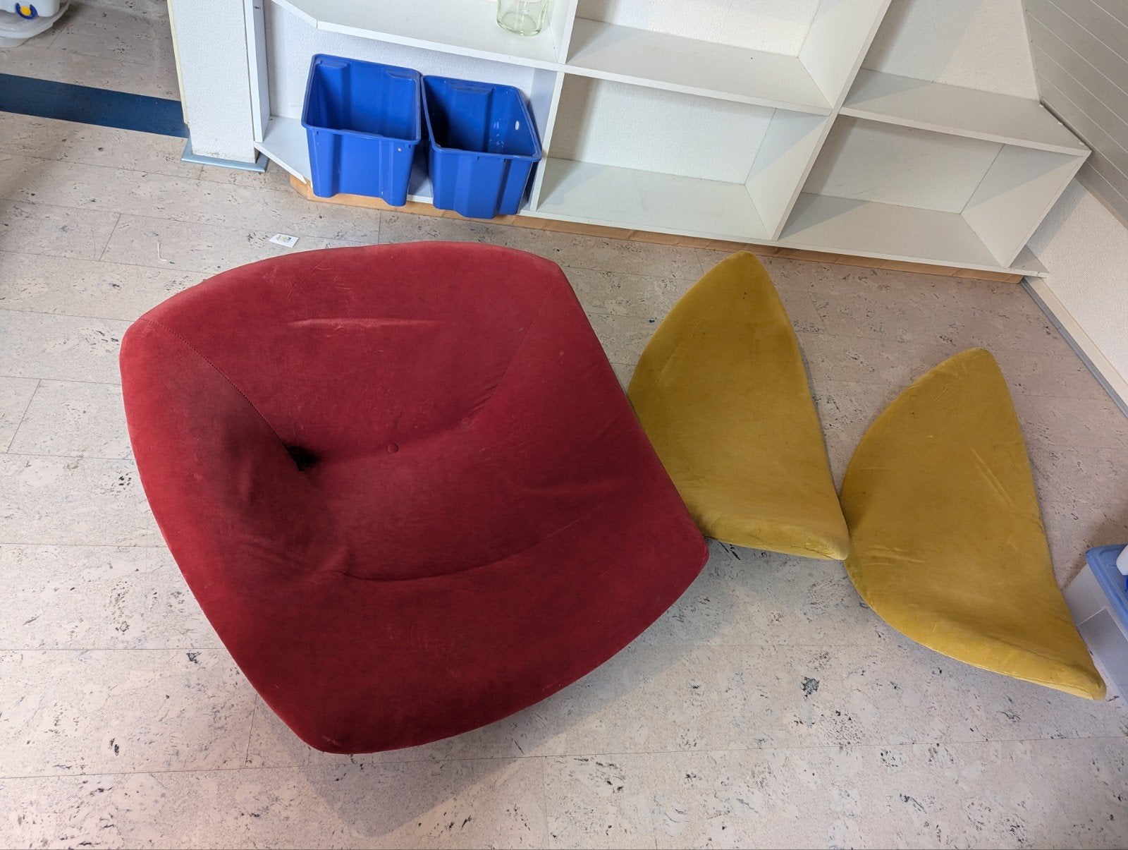 Schelpen van de orange slice fauteuil van Artifort., Ophalen, Gebruikt, 75 tot 100 cm, 75 tot 100 cm