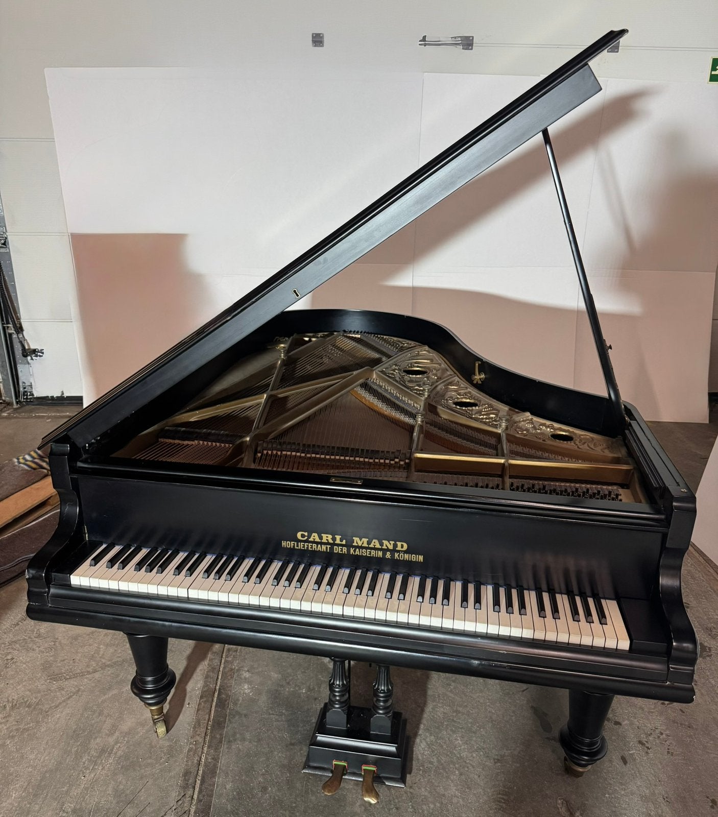 Carl Mand vleugelpiano, Ophalen, Zo goed als nieuw, Zwart, Vleugel