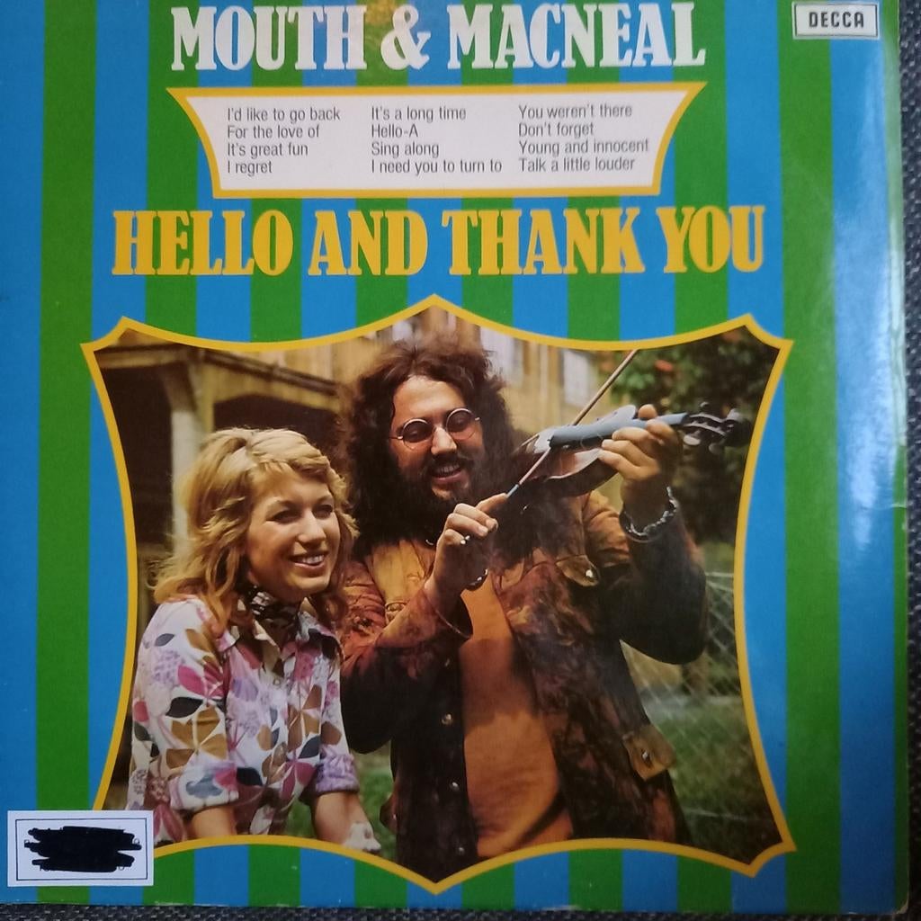LP Mouth & MacNeal - Hello and thank you, Ophalen of Verzenden, 12 inch