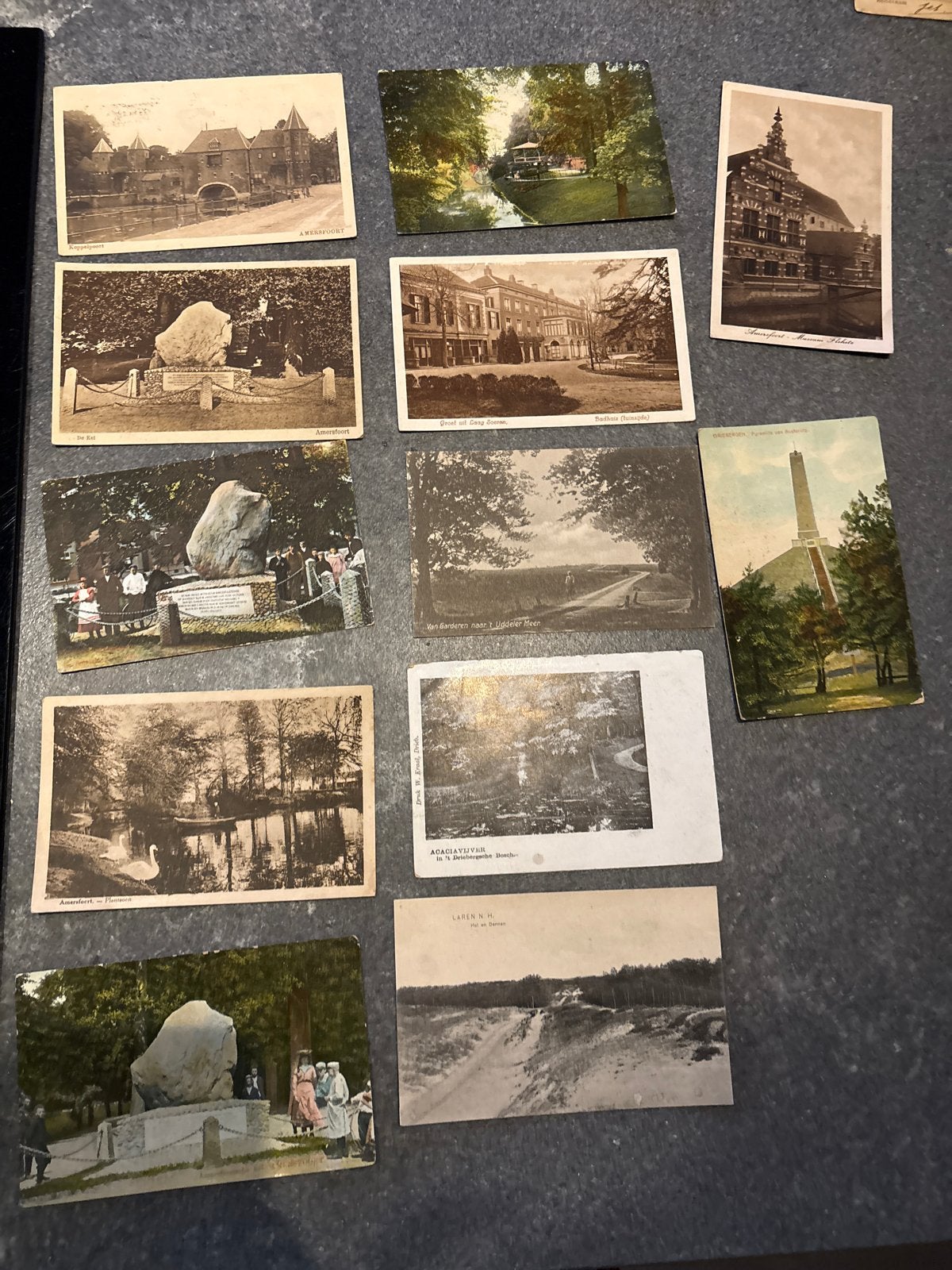 45 Ansichtkaarten uit het Gooi en Veluwe, Ophalen of Verzenden, Voor 1920, Gelopen, Utrecht
