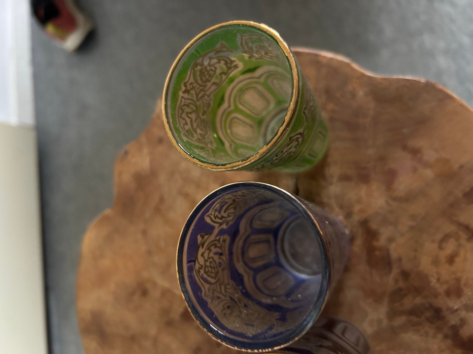 Set van 4 Marokkaanse theeglazen - Kleurrijk en decoratief, Ophalen of Verzenden