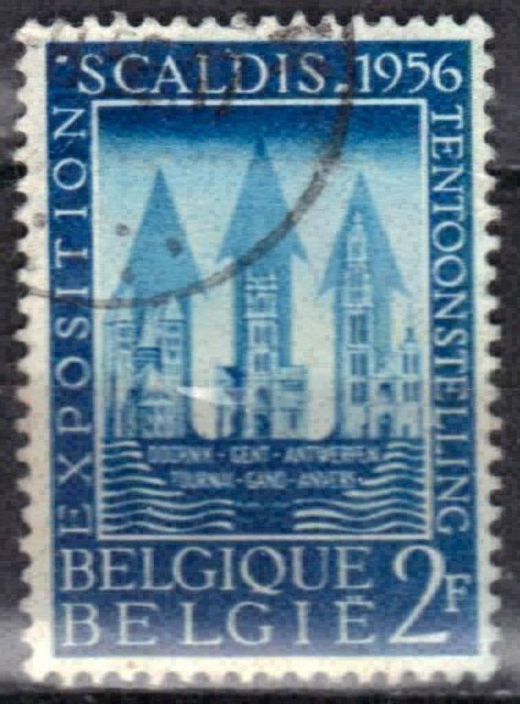 Belgie 1956 - Yvert/OBP 990 - Scaldis Tentoonstelling (ST), Verzenden, Gestempeld