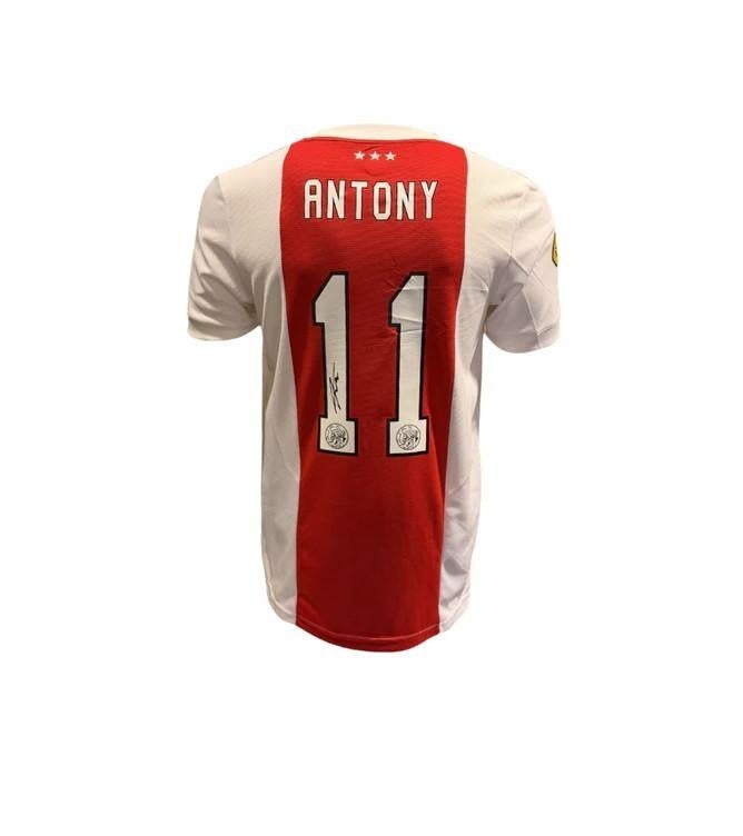 Antony AFC Ajax 21/22 gesigneerd Thuis Shirt, Soccersignings.nl, Shirt, Ophalen of Verzenden, Zo goed als nieuw