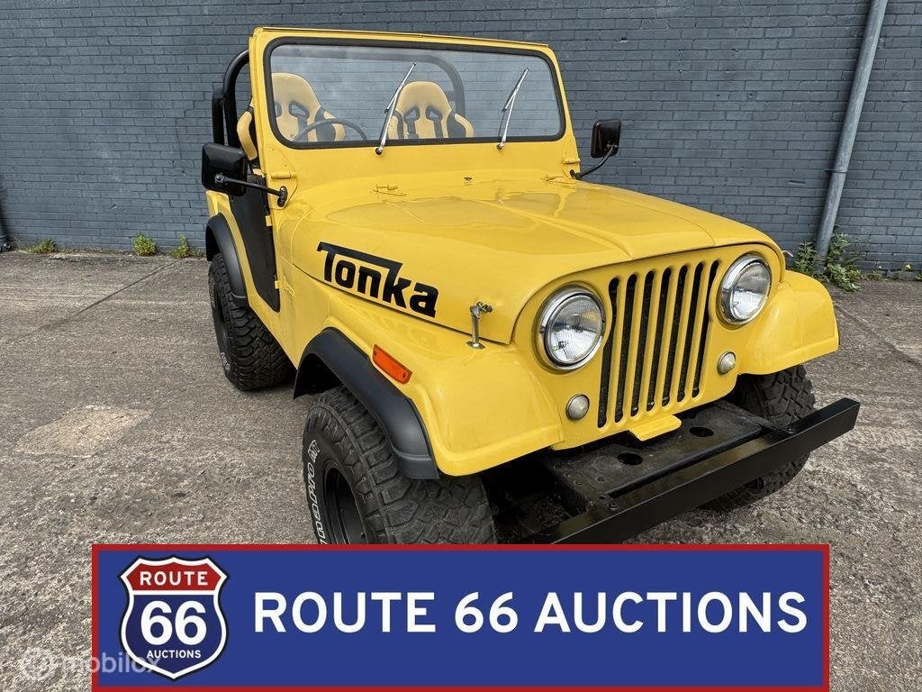 Jeep CJ5 | 1975 | Route 66 Auctions, Auto's, Jeep, Overige carrosserieën, Zwart, Bedrijf