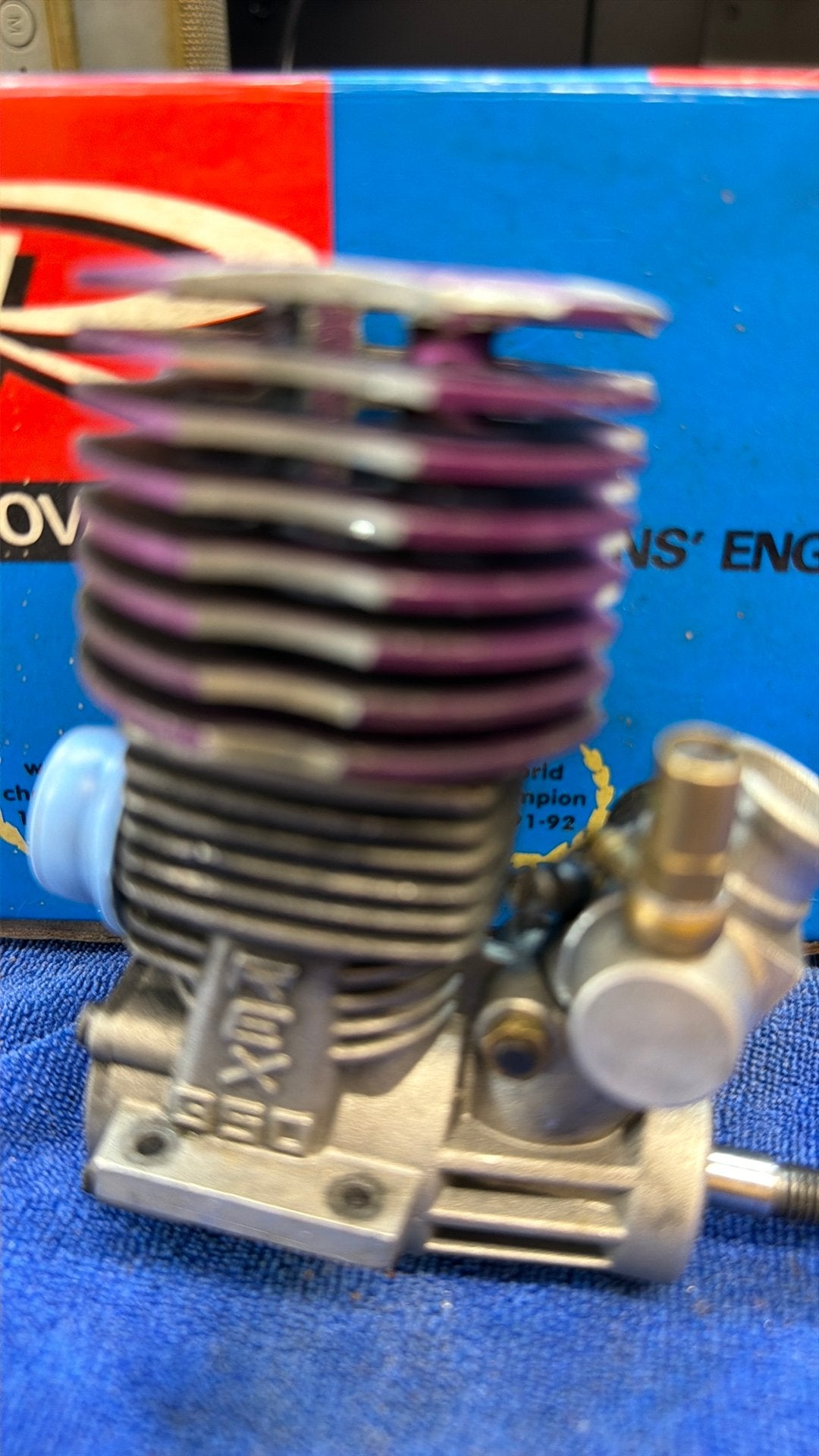 Novarossi rex vintage motor 3,5 cc vintage inkl post 45,00, Hobby en Vrije tijd, Modelbouw | Radiografisch | Auto's, Gebruikt