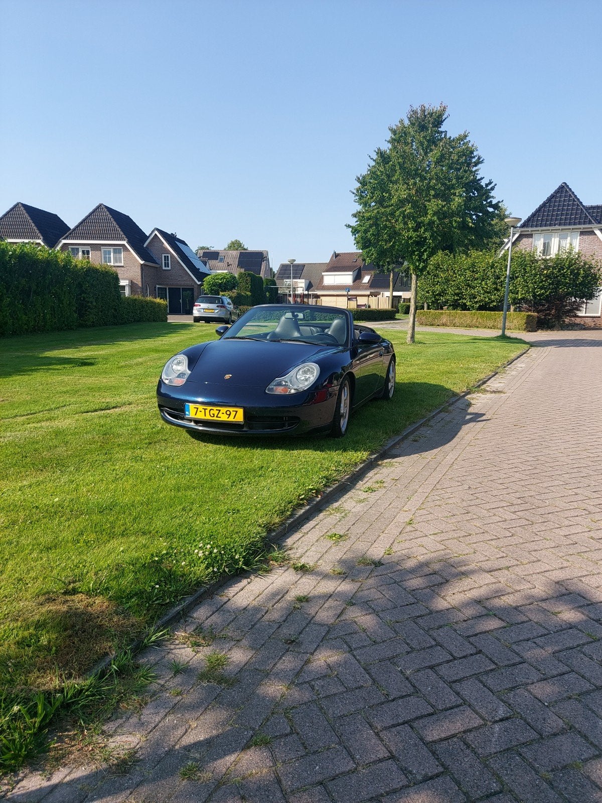 Porsche 2000 Blauw, Auto's, Porsche, Particulier, Benzine, Cabriolet, Automaat, Geïmporteerd, Blauw, Zwart, Leder, Ophalen