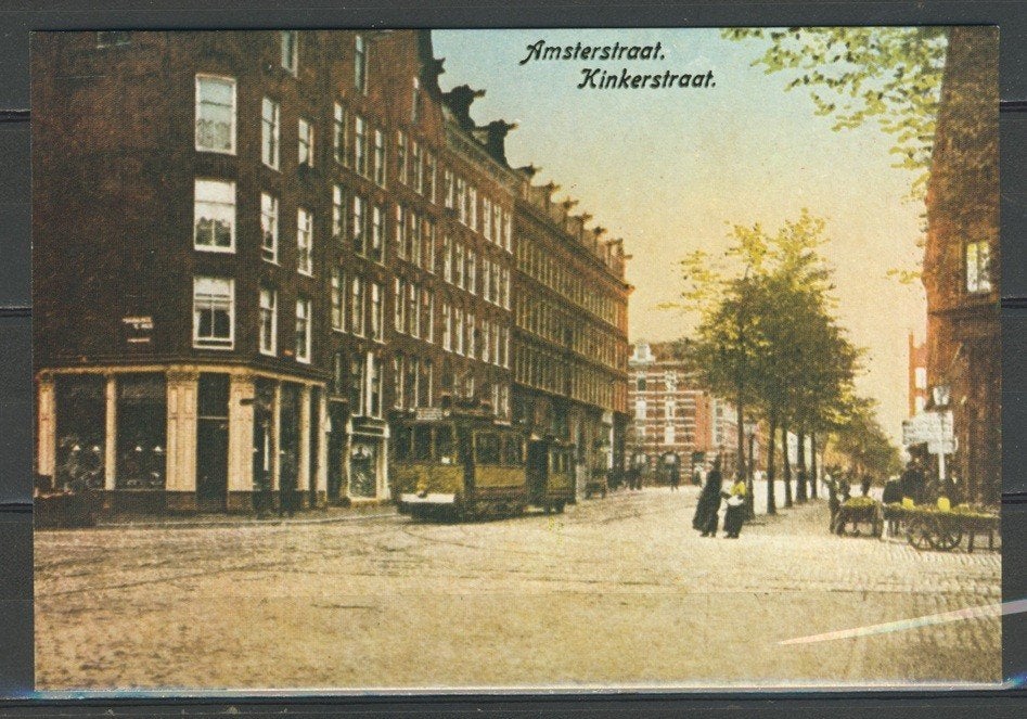 Amsterdam 700 Jaar Kinkerstraat Tram Ansichtkaart j-16 jdu, Verzamelen, Ansichtkaarten | Nederland, Ophalen of Verzenden, 1960 tot 1980
