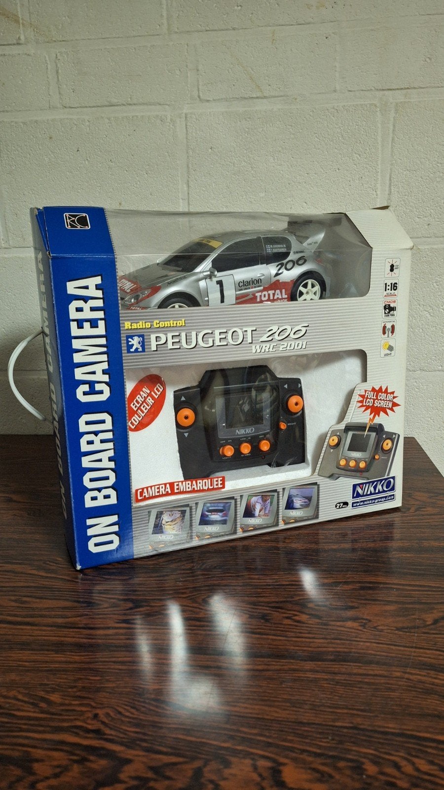 Nikko RC Peugeot 206 WRC met On Board Camera, Hobby en Vrije tijd, Modelbouw | Radiografisch | Auto's, Elektro, Ophalen of Verzenden