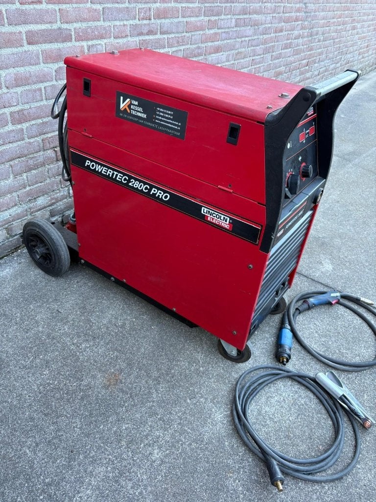 Lincoln electric powertec 280C pro MIG/MAG lasapparaat, Ophalen, Gebruikt, 250 ampère of meer, Co2