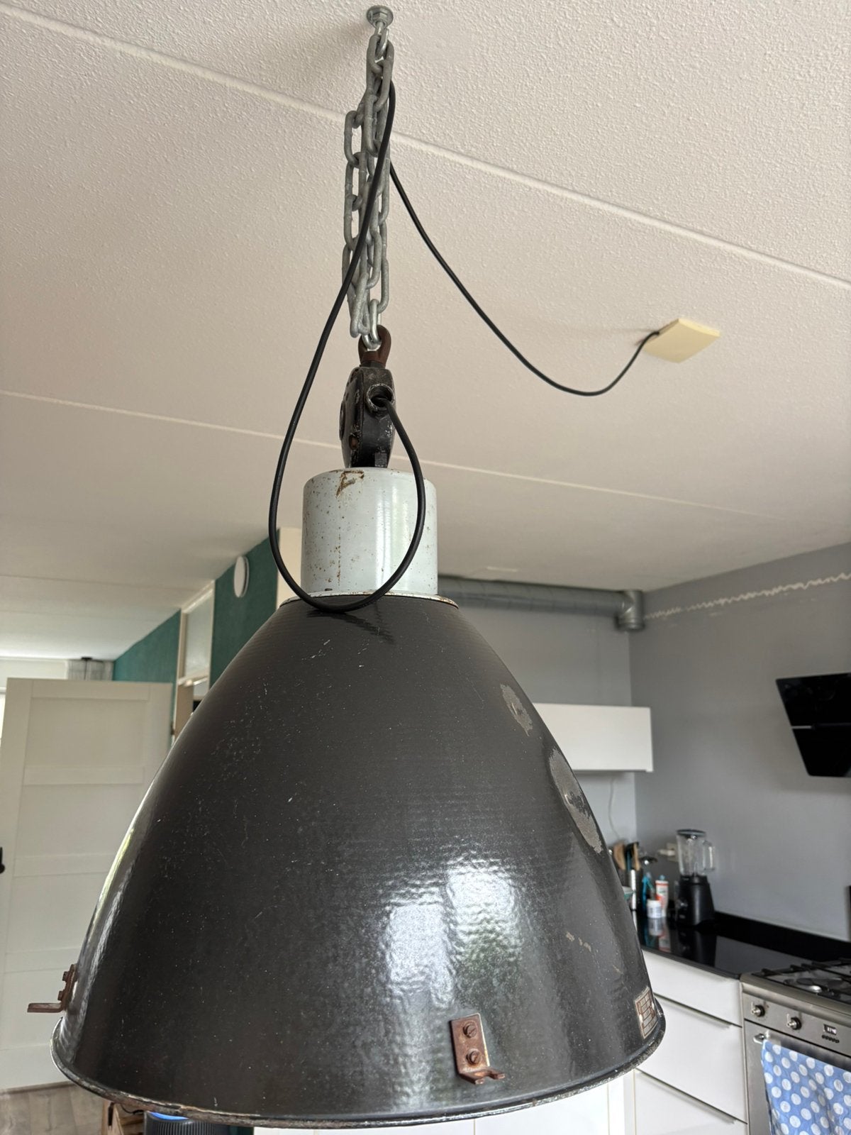 Industriële fabriekslamp, Gebruikt, Industriel, Metaal, E27 (groot)