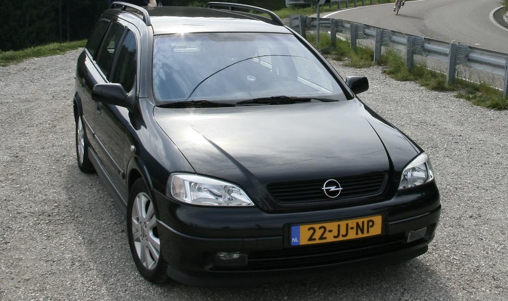 Opel Astra 1.6 16V St.wgn. 2002 Station Sport Editie II, Auto's, Opel, Voorwielaandrijving, Stof, 1145 kg, Zwart